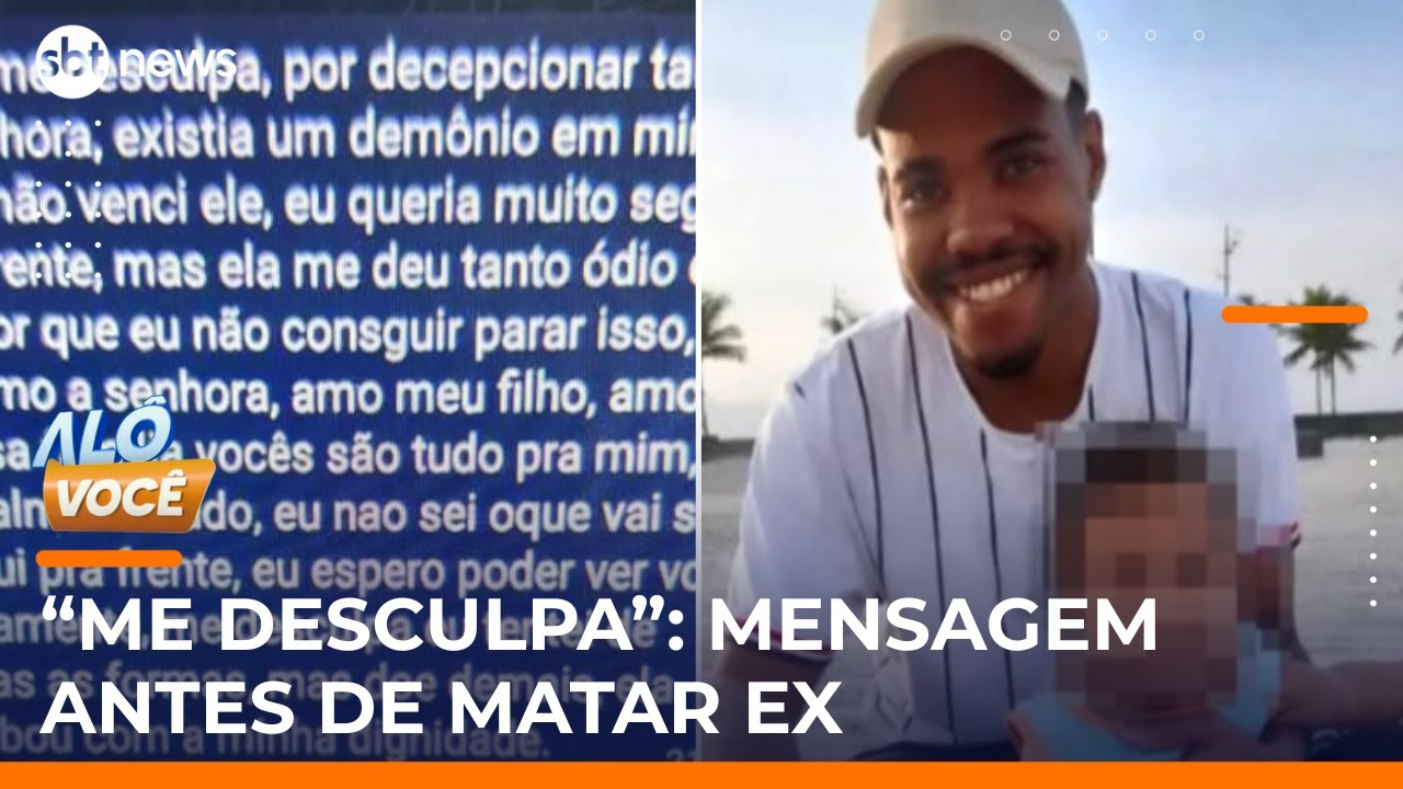 “Existia um demônio em mim”: homem mata ex e envia ameaças antes do crime | #AloVoce