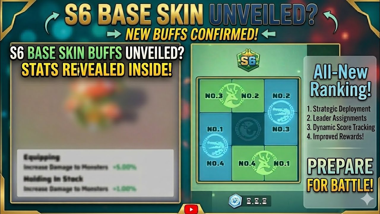 🔥 Season 6 Boost Base Skin Revealed!  + Map & Server System Explained | Last War