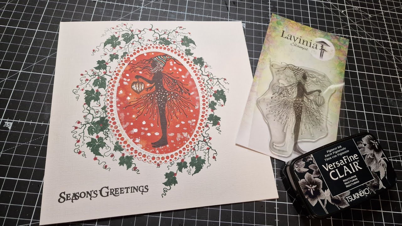Stunning Christmas Card using Lavinia Stamps.  #cardmaking #laviniastamps