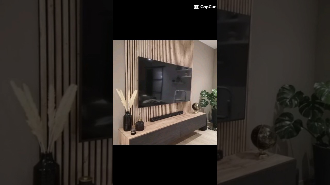 Dise&ntilde;os modernos de muebles de TV  con paneles WPC