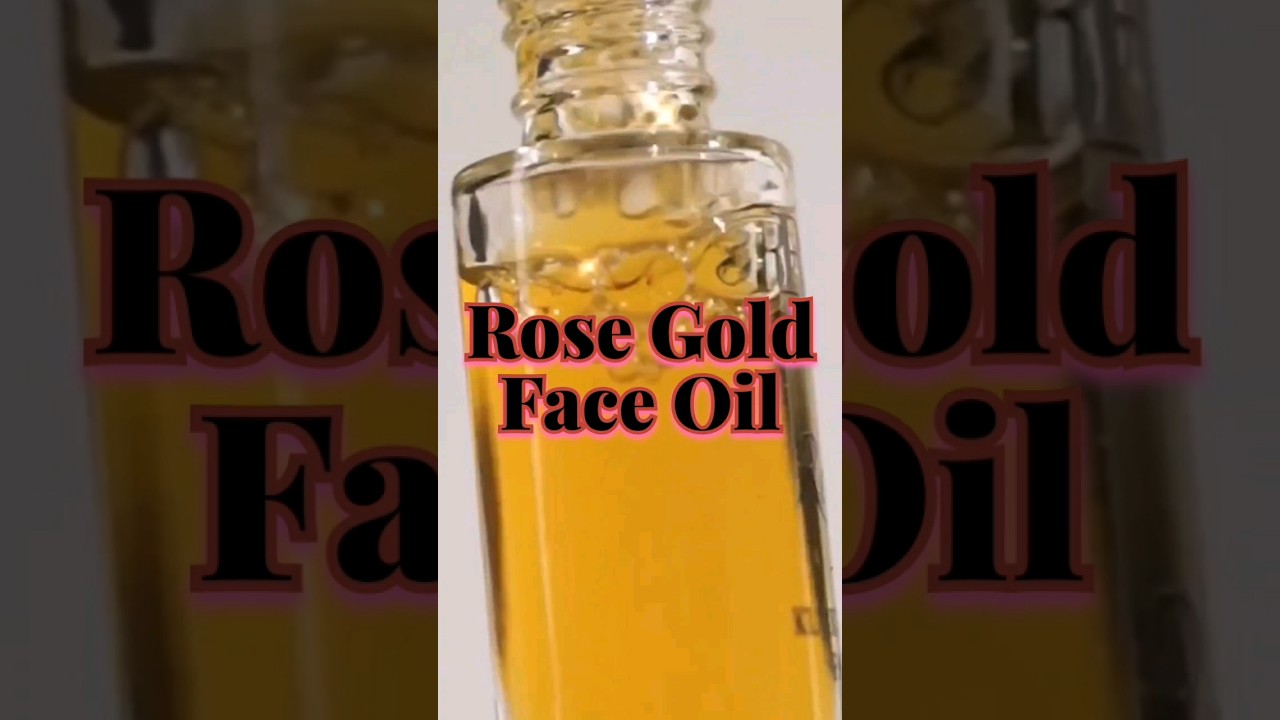 Rose gold face oil ! Face care oil ! Skin care routine ! Daily skin care routine! #shorts