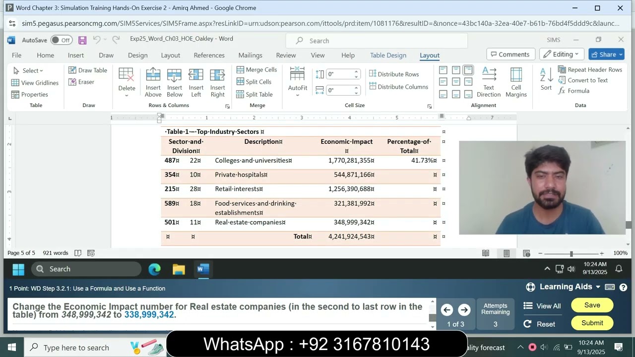Word Chapter 3 Simulation Training Hands-On Exercise 2 | Word Chapter 3 Simulation Exam Hands-On