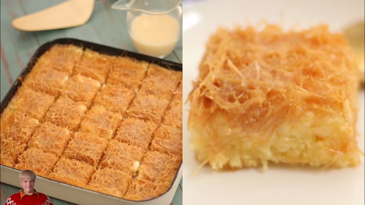 || بسبوسة بالقشطة والشعيرية الباكستانية ||😍 ماتتخيلون اللذاذة 😋 قديمة بس لذيذة 🧡 الشيف حصه