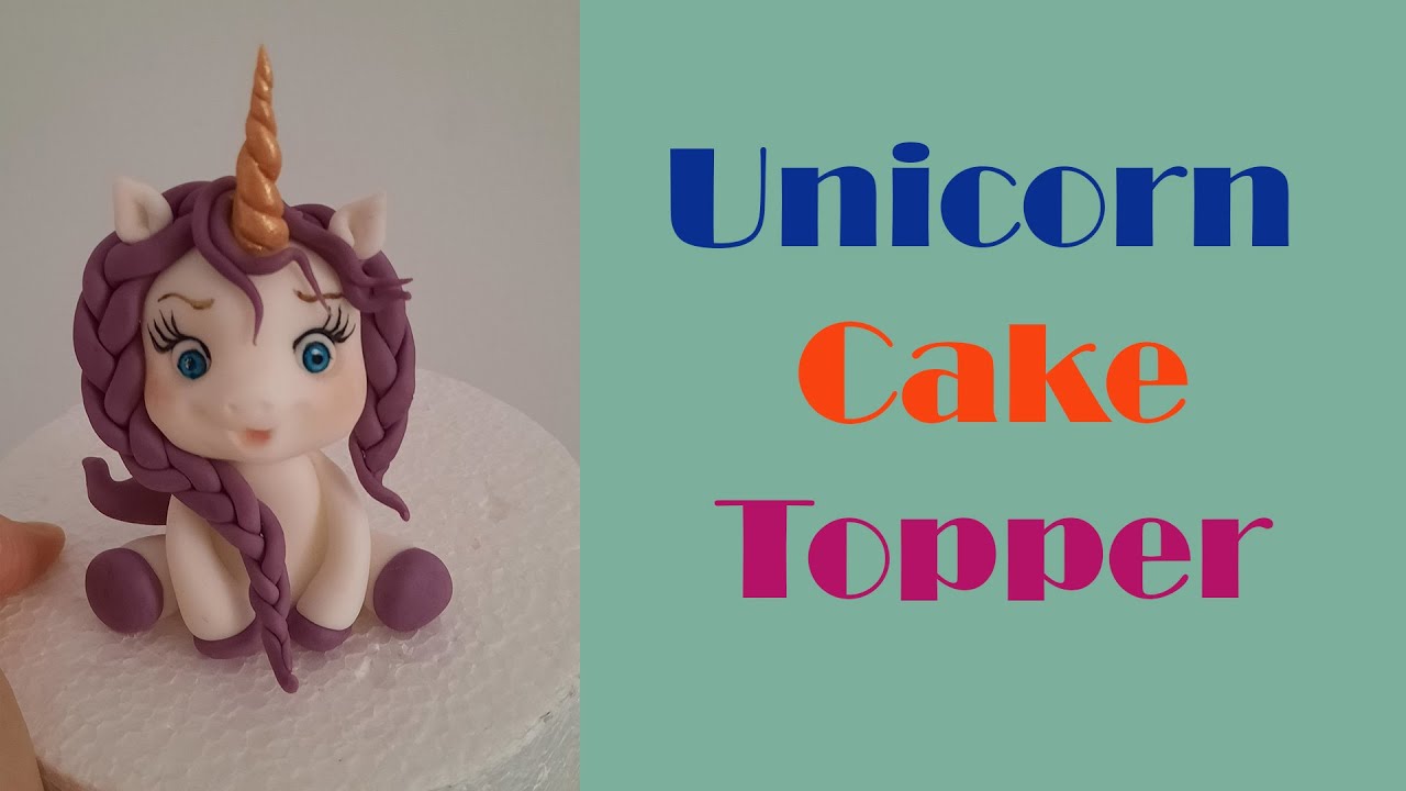 How to Make Fondant Unicorn Cake Topper Video Tutorial/Step by Step including weight