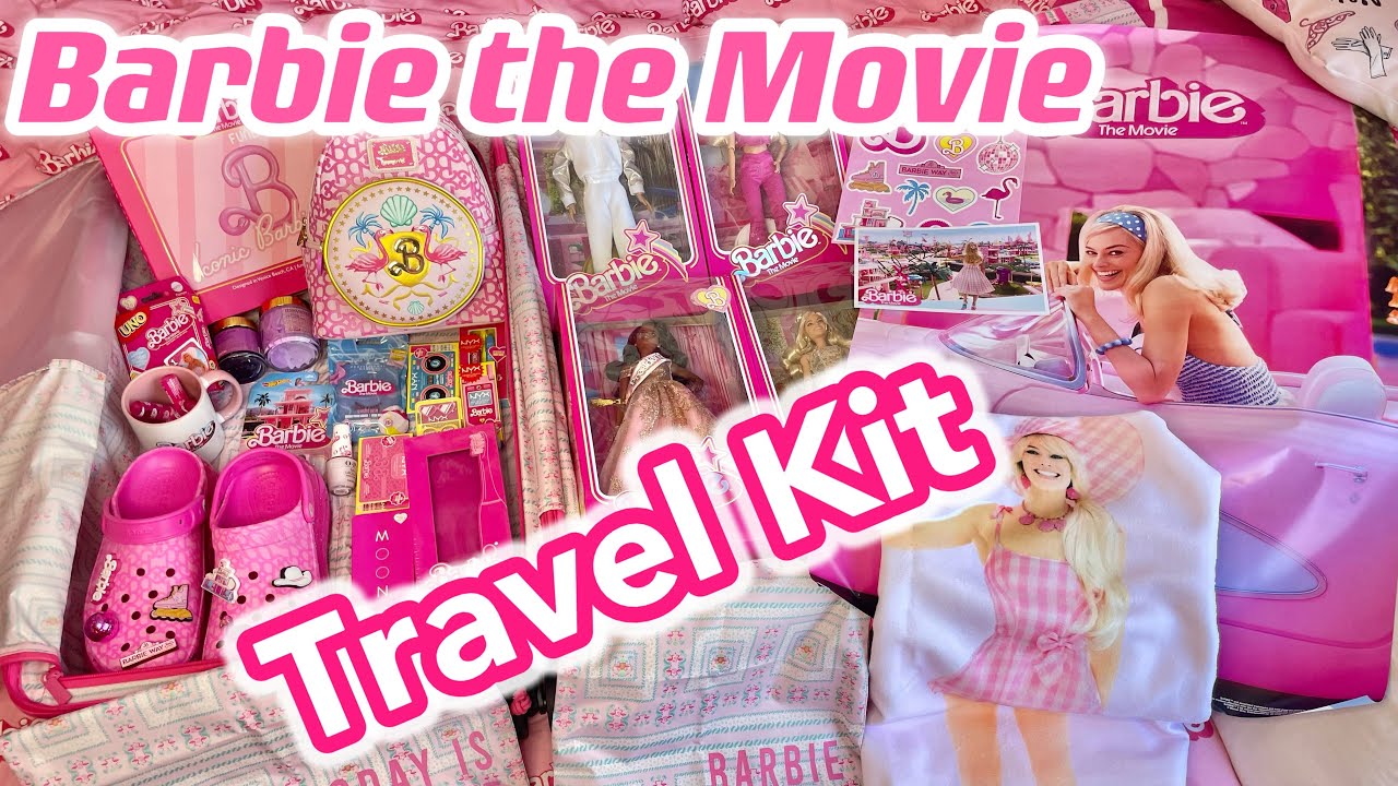 Barbie the Movie Travel Kit! BÉIS Pink Suitcase, Loungefly, Crocs, NYX Cosmetics and more!!!