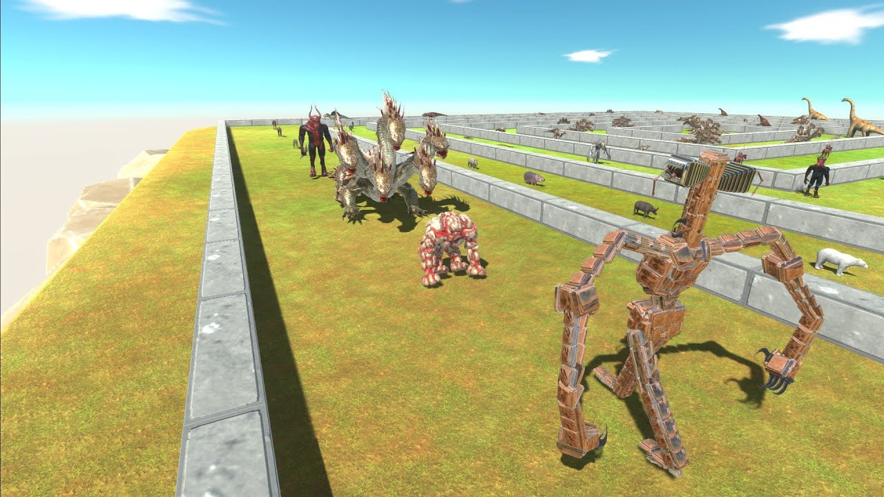 Siren Head DEATHRUN - Animal Revolt Battle Simulator