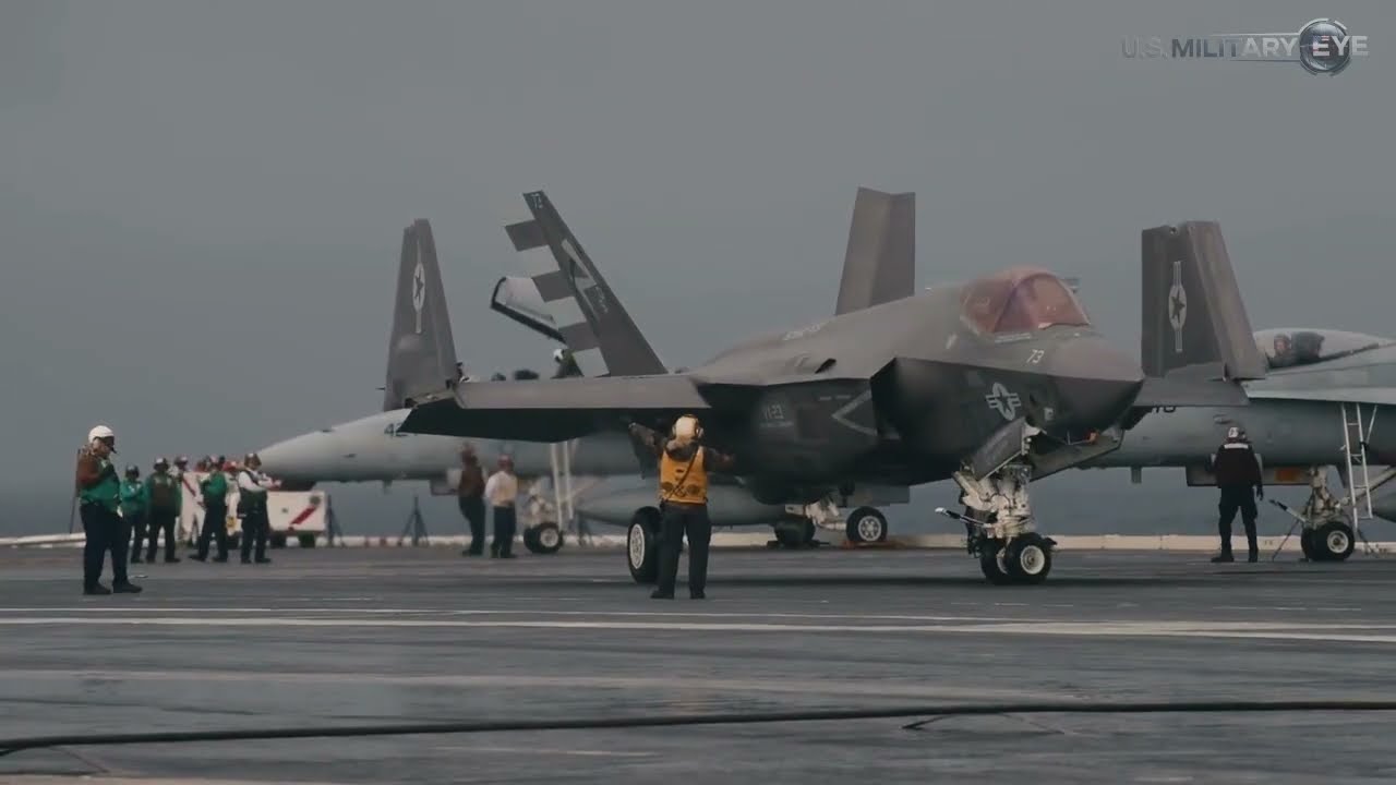 Shocking! US Aircraft Carrier Packed With F-35B Fighter Jets Surrounds Iran