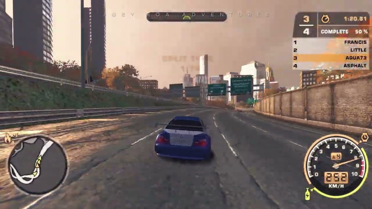 BMW M3 GTR  vs Audi A3, Gallardo, Cayman S | Need for Speed Most Wanted 