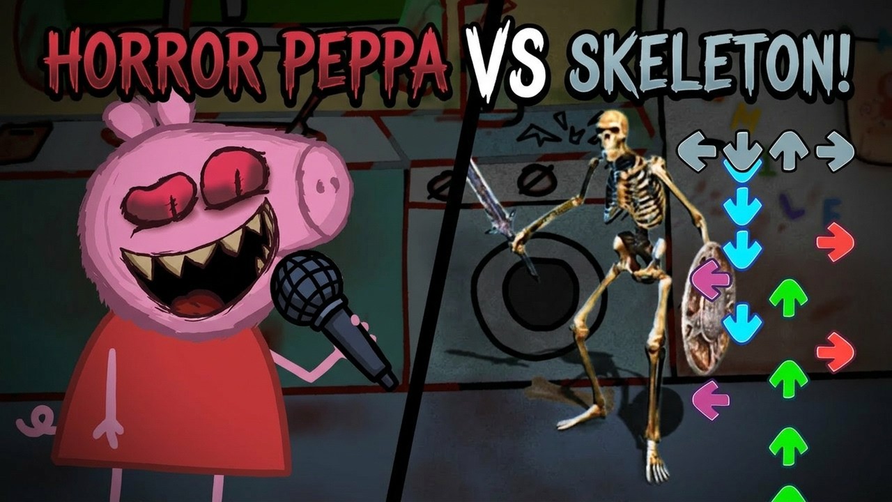 Мем FNF Raaah против Peppa.exe, поющей песню про бекон - Friday Night Funkin' (кавер на песню из ...