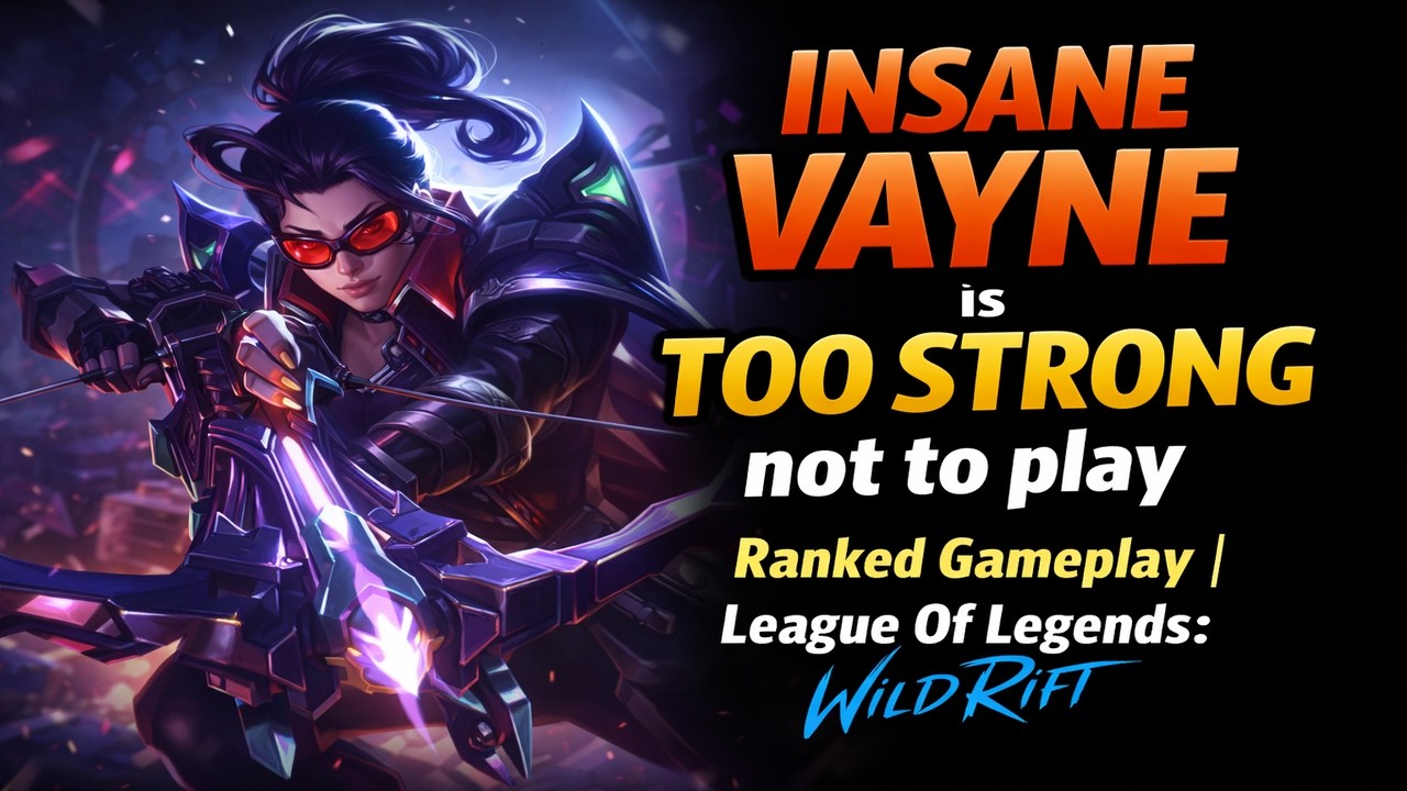 INSANE VAYNE is TOO STRONG not to play - Ranked Gameplay | League Of Legends: Wild Rift