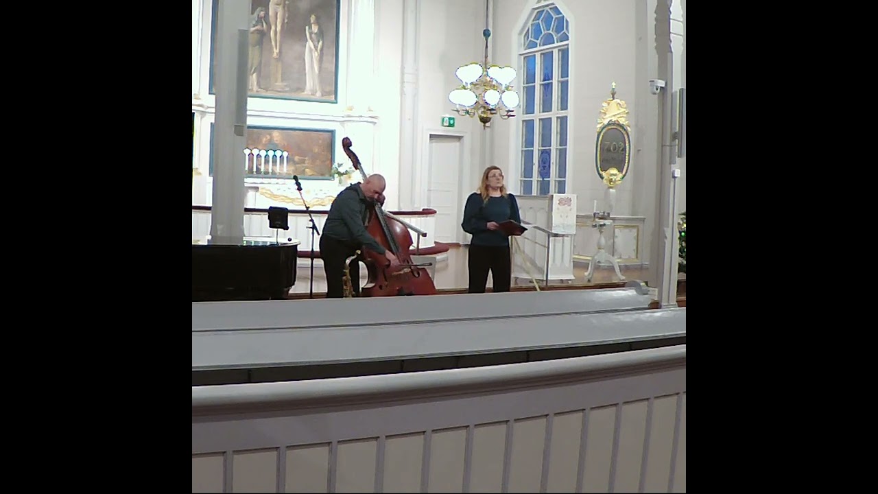Heli Huuki ja Arto Anttila 6.1.26 Kannus. Loppiaiskonsertti. 