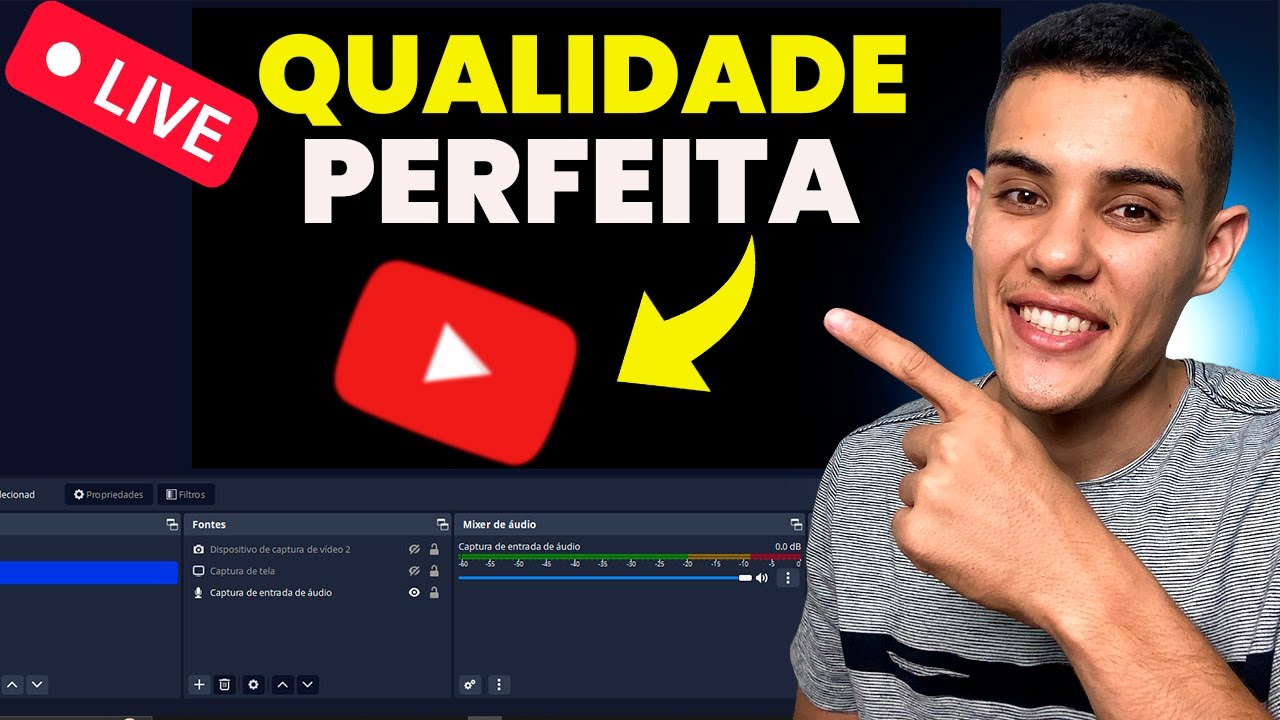 Como fazer Live no YouTube de alta Qualidade no OBS Studio em 2024 pelo computador