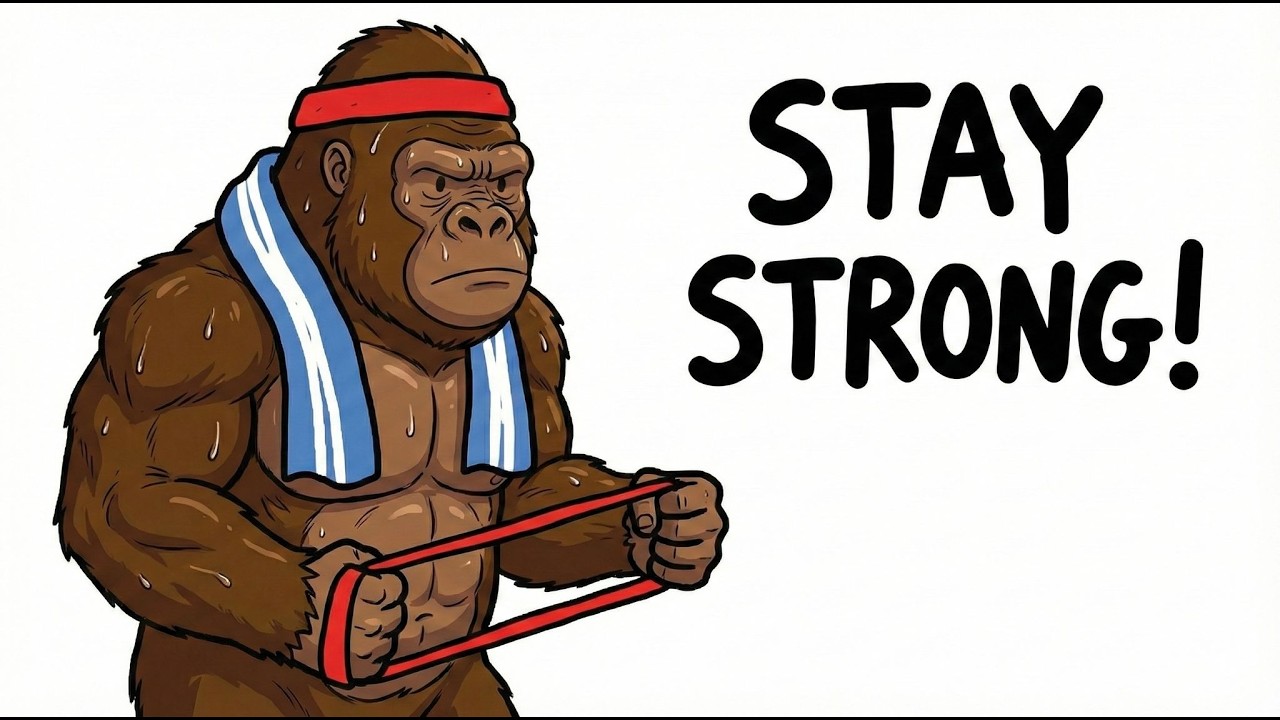 HEY...Your Gorilla friend will show you how to build muscle quickly!