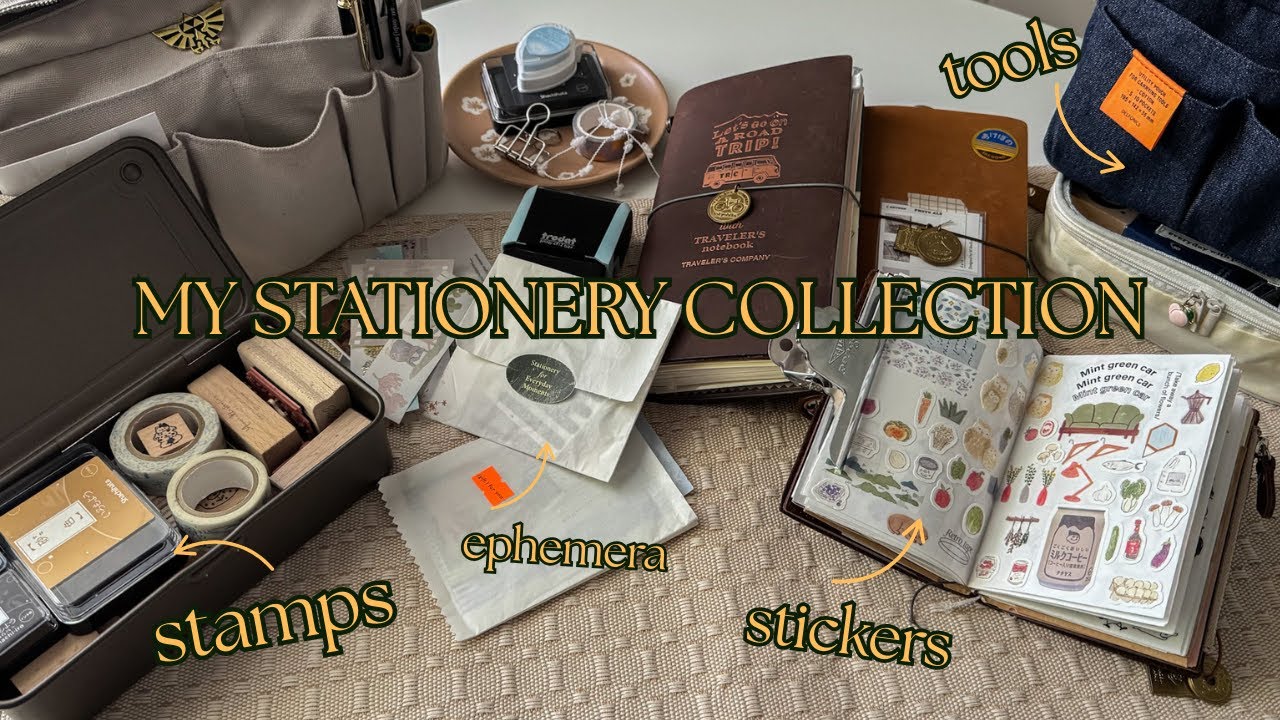 my entire stationery collection, 2025 | traveler's notebook