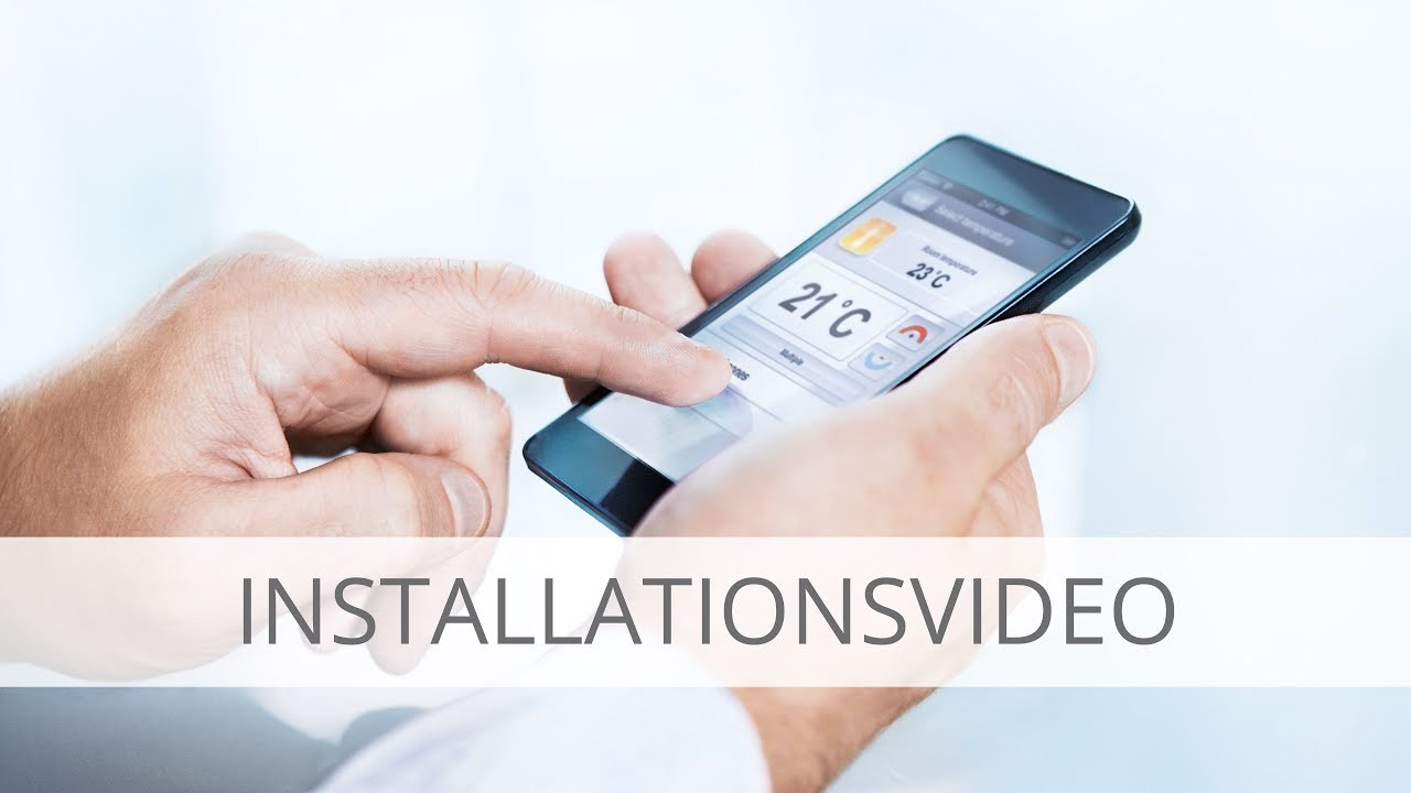Steuerung der Elektroheizung mit Tablet und Smartphone - Installationsanleitung "Comfort Control"