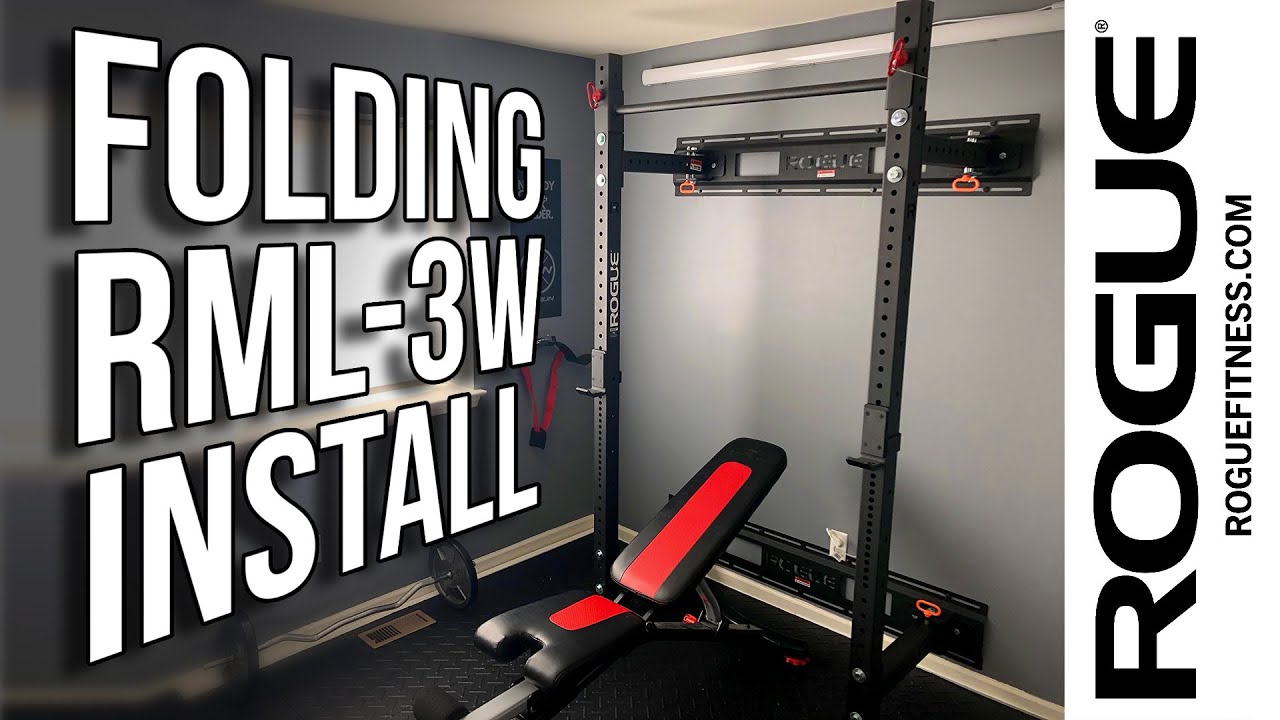 ROGUE RML-3W FOLD BACK WALL MOUNT RACK INSTALL