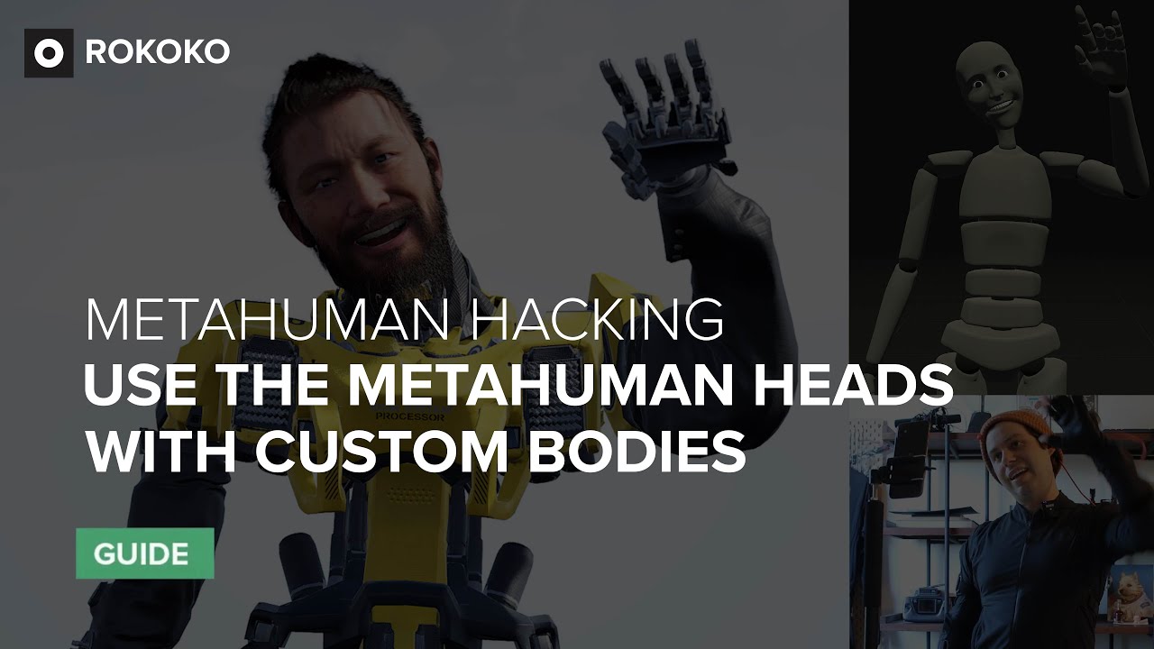 Use Metahuman Heads with Custom Characters + Rokoko Mocap!