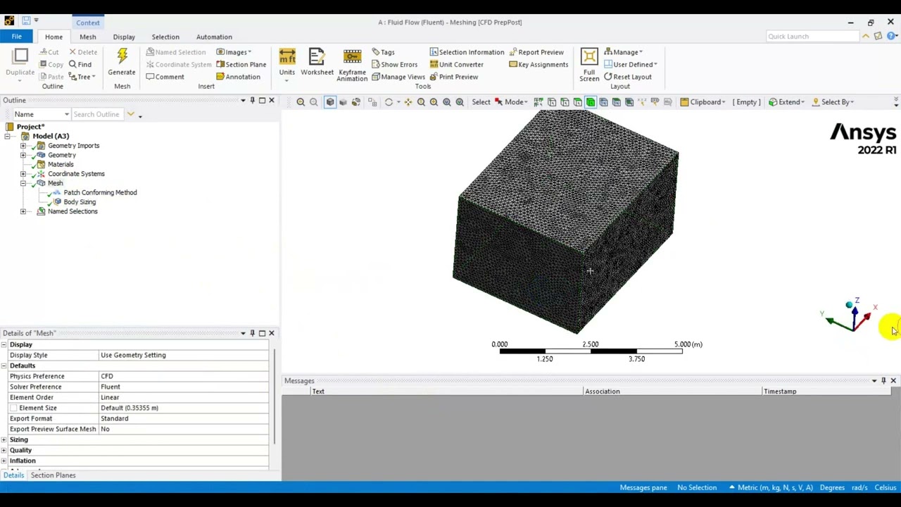 Natural Ventilation CFD Study with Relative Humidity (RH %) by ANSYS Fluent