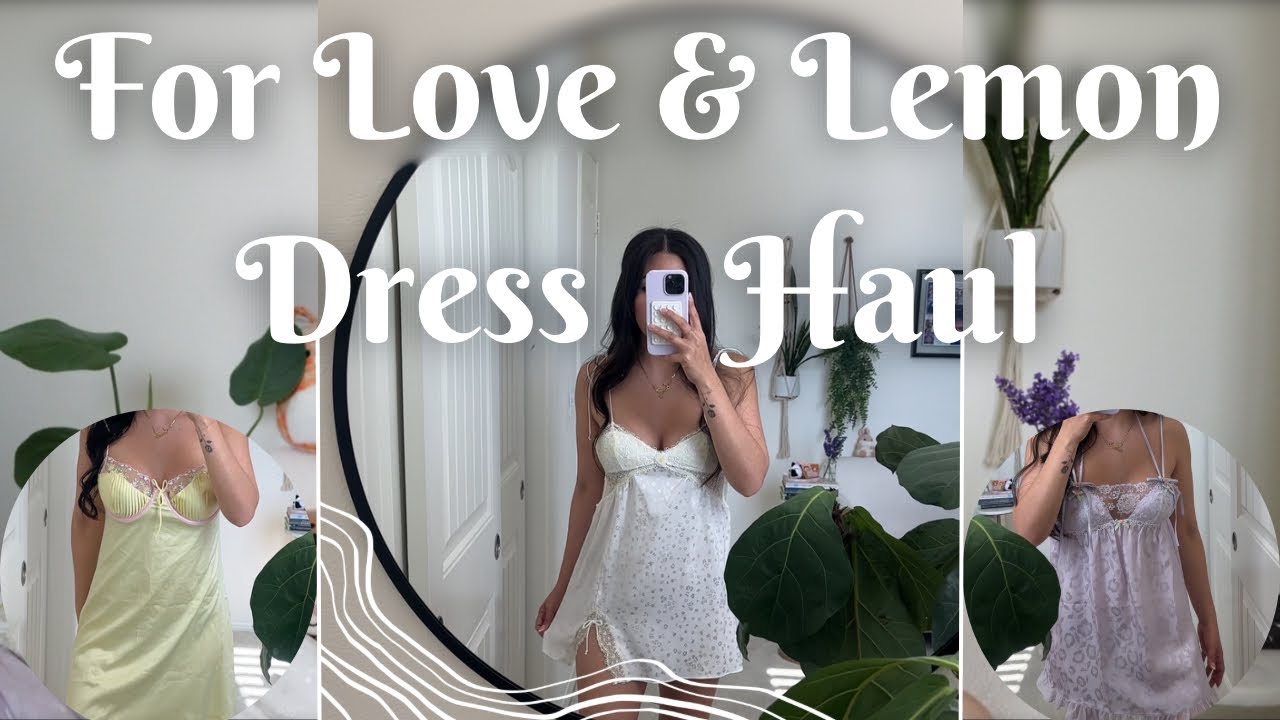 For Love & Lemon Dress x Victoria&rsquo;s Secret Try on Haul Collection & Review