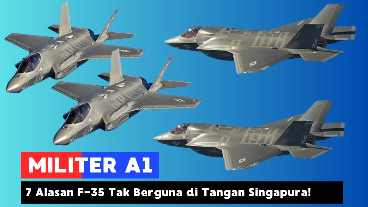 Elang Dalam Sangkar! 7 Alasan Krusial Jet Siluman F-35 Menjadi Lemah di Tangan Singapura