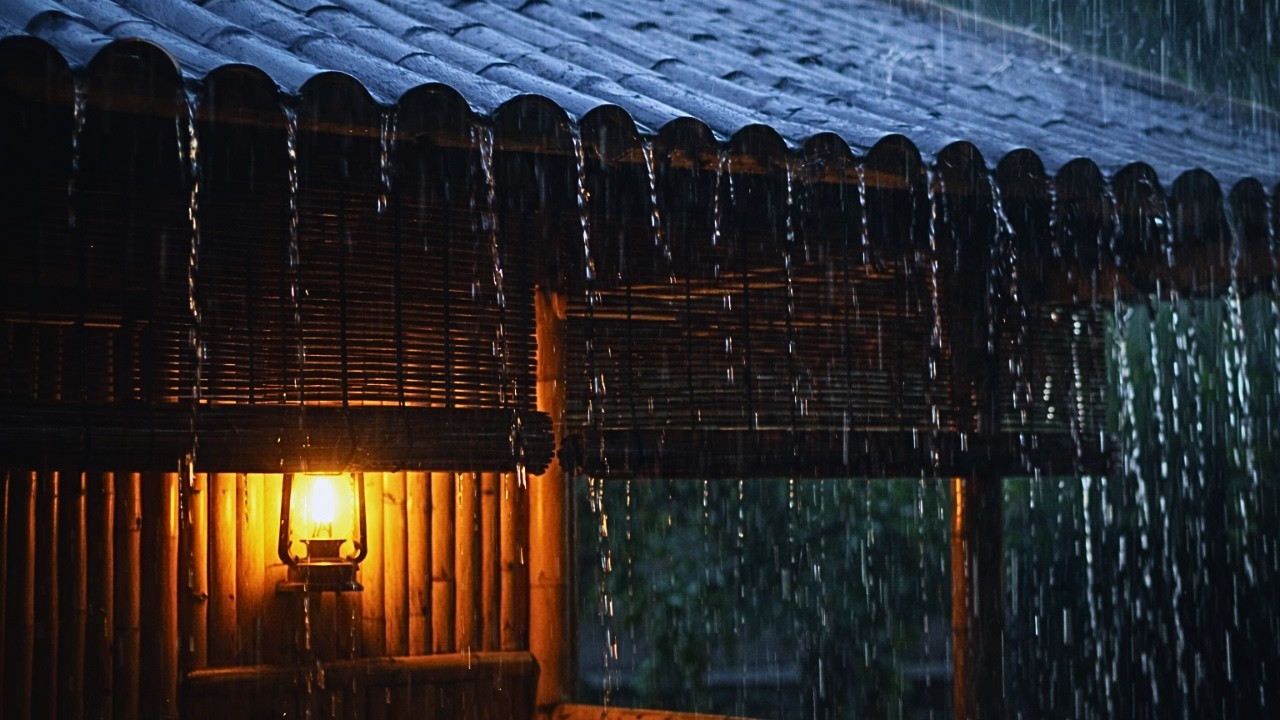 Fall Asleep Fast with Heavy Rain & Thunder on Tin Roof at Night | Rain Sounds for Sleeping