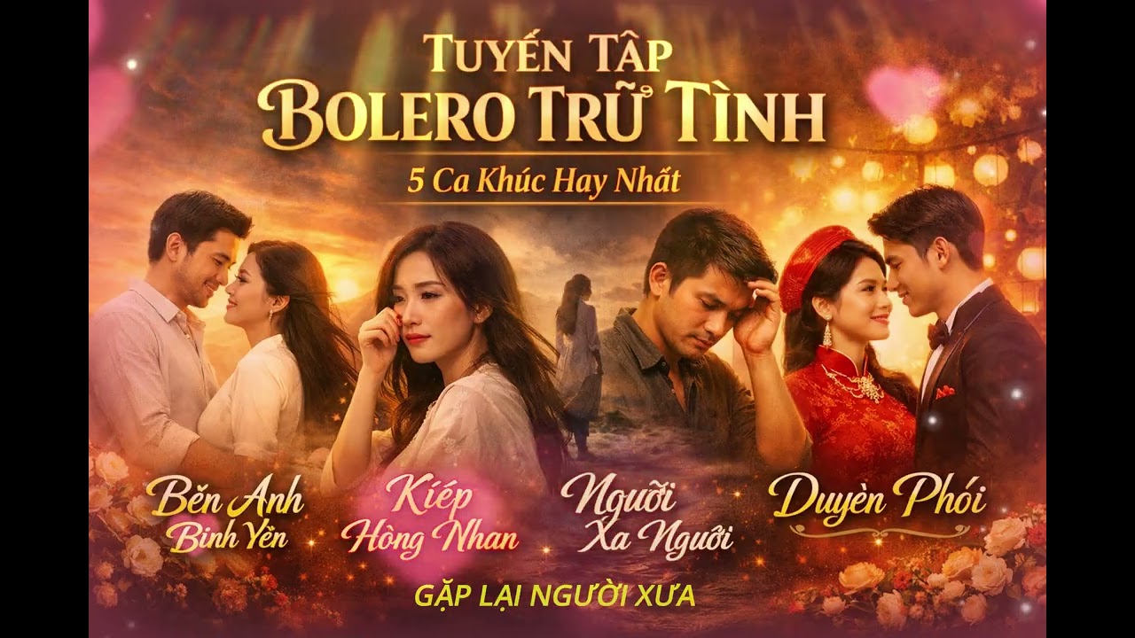 TUYỂN TẬP BOLERO TRỮ TÌNH – 5 CA KHÚC HAY NHẤT