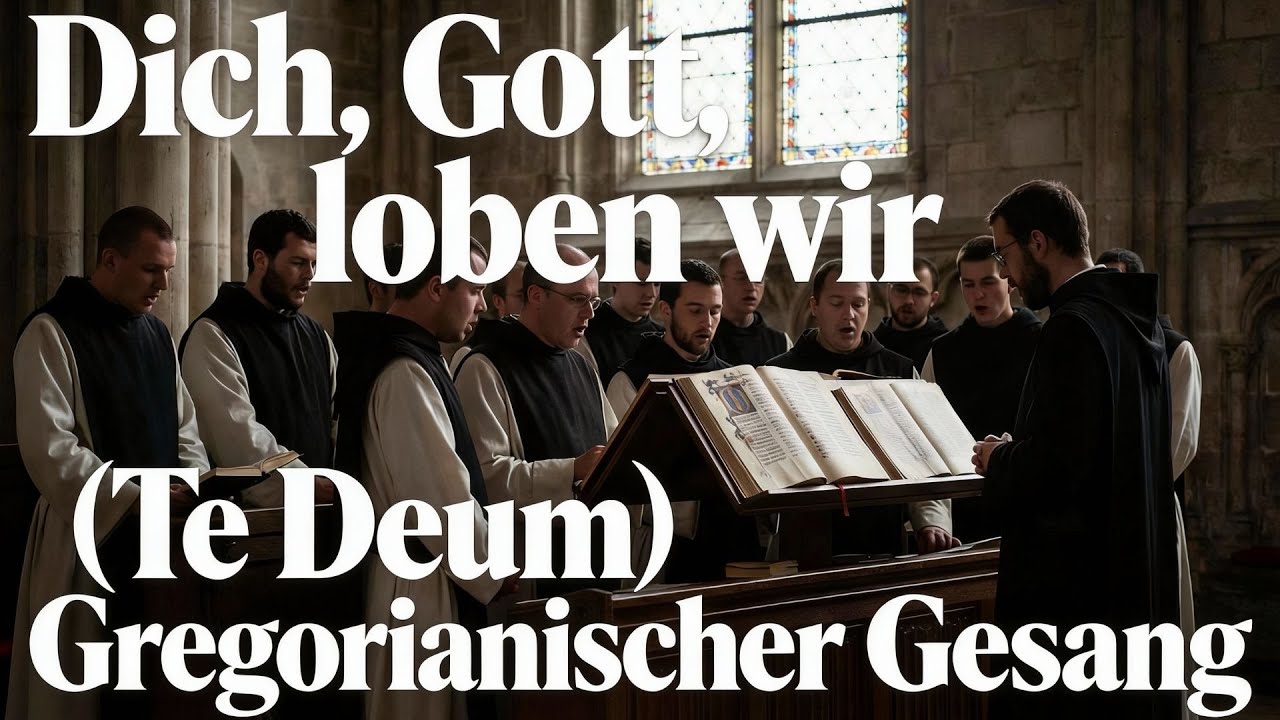 Dich, Gott, loben wir Te Deum Deutsch 🙏 Gregorianischer Gesang