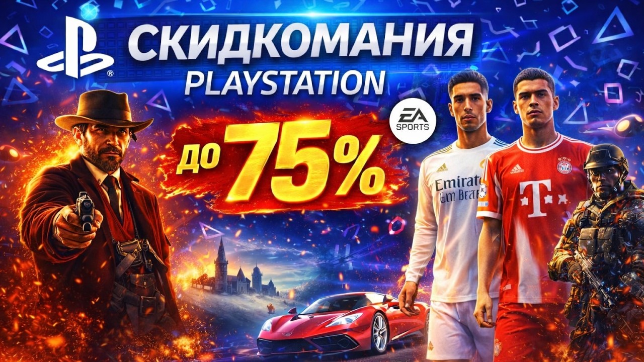 СКИДКОМАНИЯ НА PLAYSTATION ДО 12 МАРТА 2026