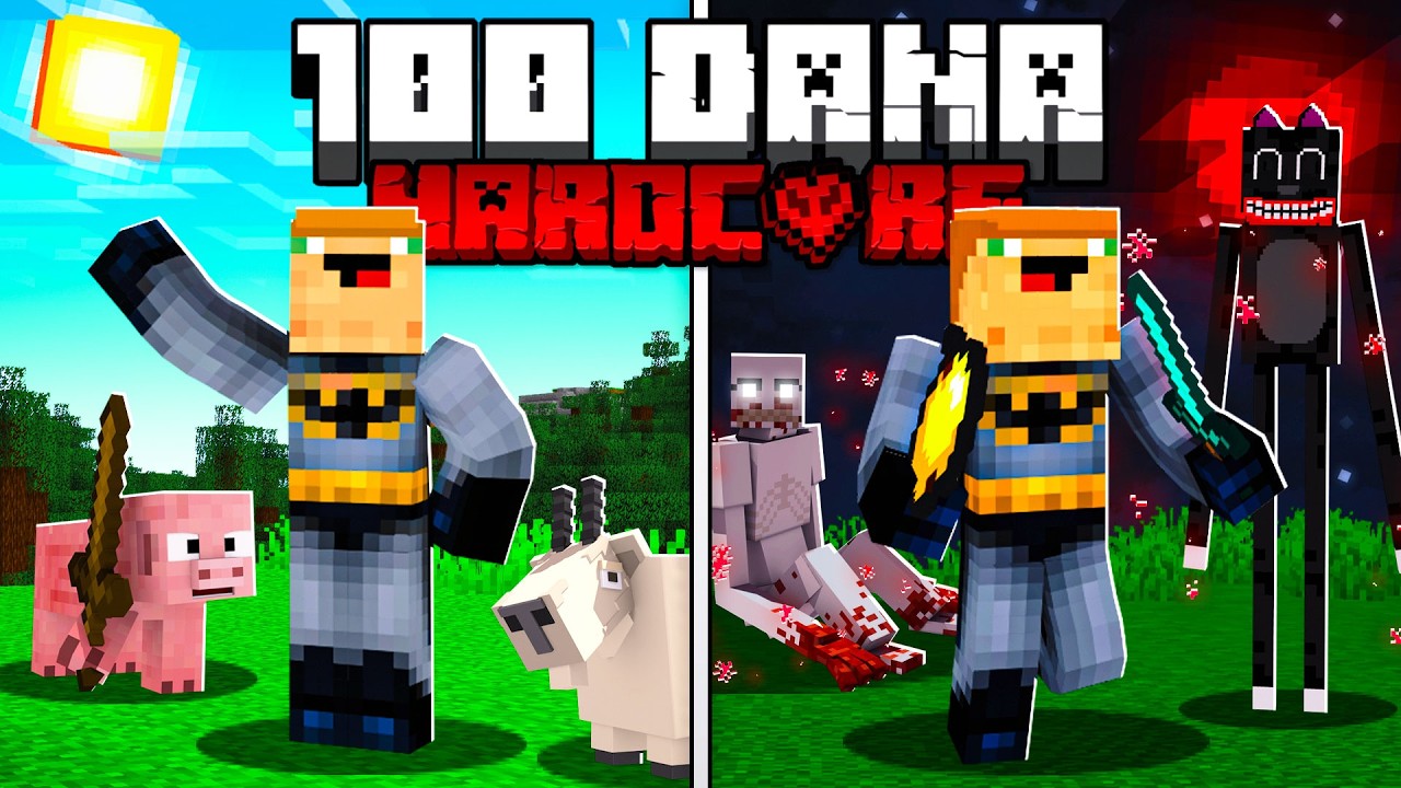 PREŽIVLJAVAM 100 DANA SA MINECRAFT ČUDOVIŠTIMA!!!