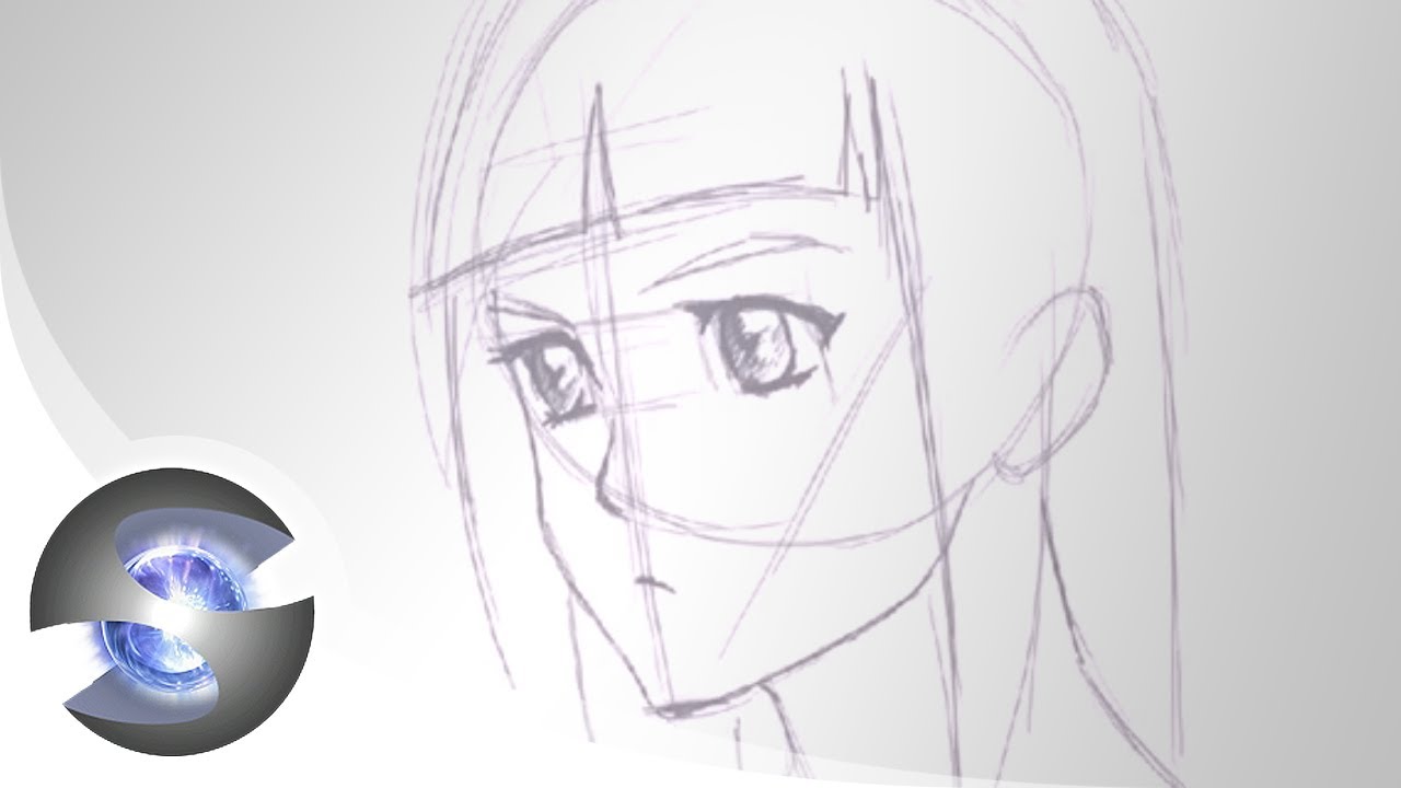 Drawing an Anime Face - Side & 3/4 View