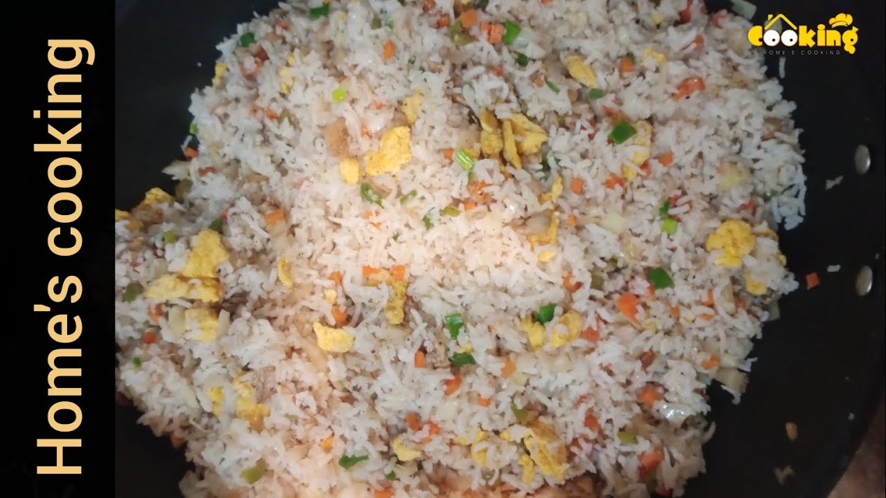 Restaurant style chicken fried rice by @Homescooking