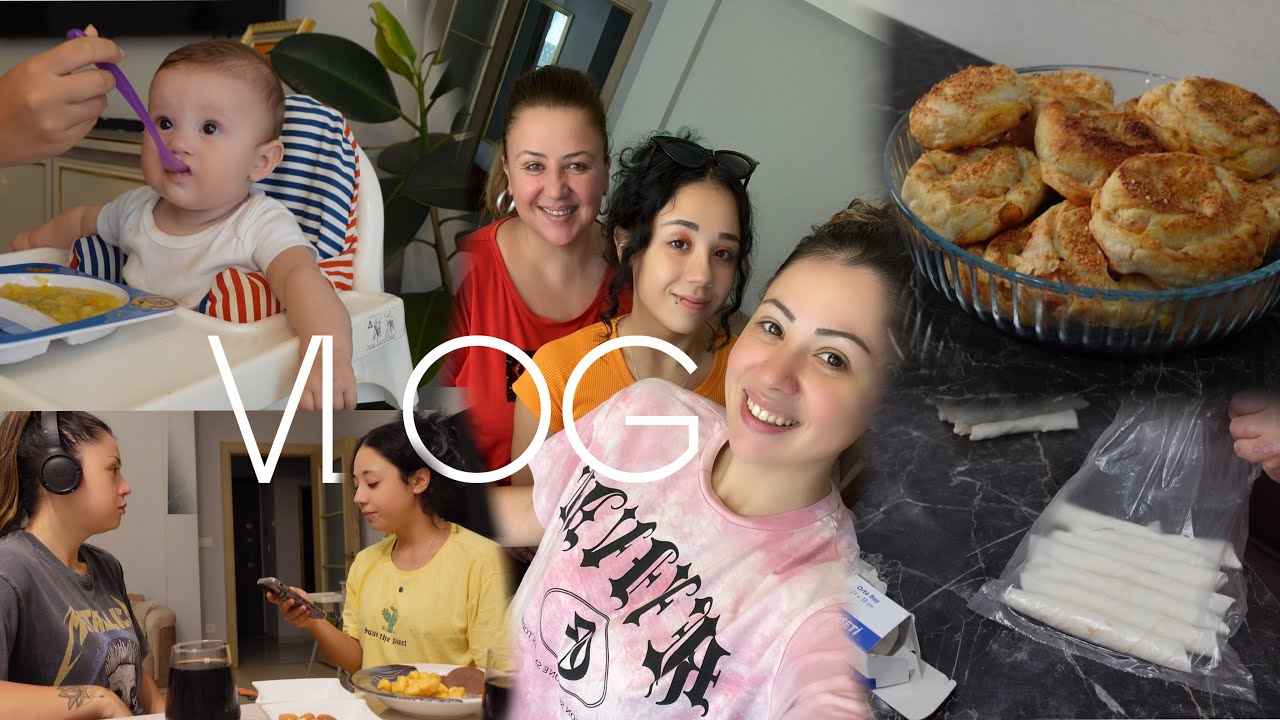 VLOG || SABAH RUTİNİ | ANNEMLER GELDİ | GÜL BÖREĞİ | EK GIDA SÜRECİMİZ | KULAKLIKLA KELİME OYUNU