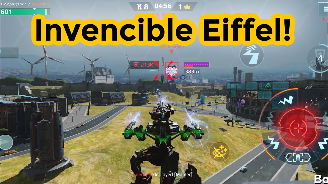 Invencible Eiffel | War Robots Gameplay 