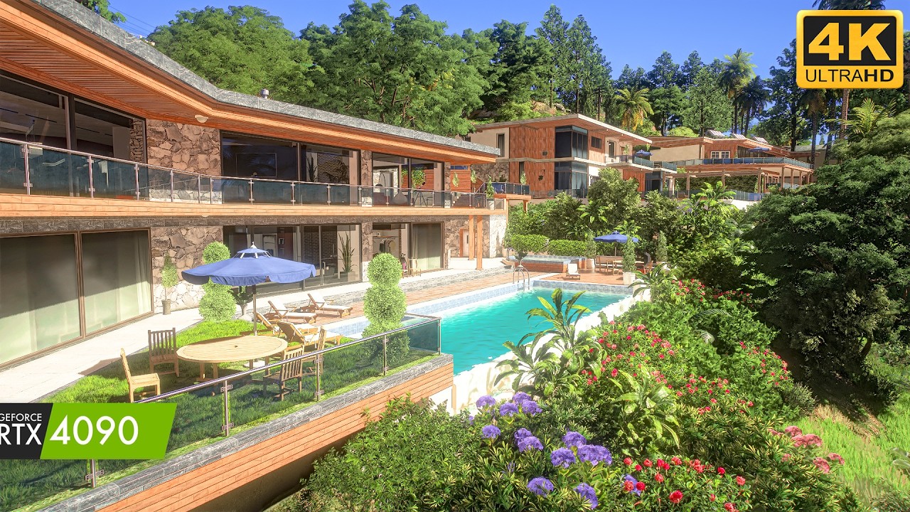 Destroying RTX 4090 With Real Life Vegetation Mod - Gta 5 Enhanced Floral Grass + LS Vegetation