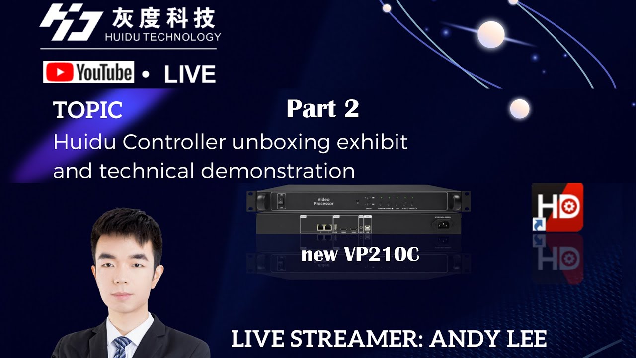New Video Processor HD-VP210C VP410C YouTube Live part 2