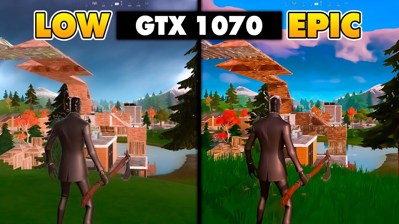GTX 1070 8GB Фортнайт Все Настройки 1080p