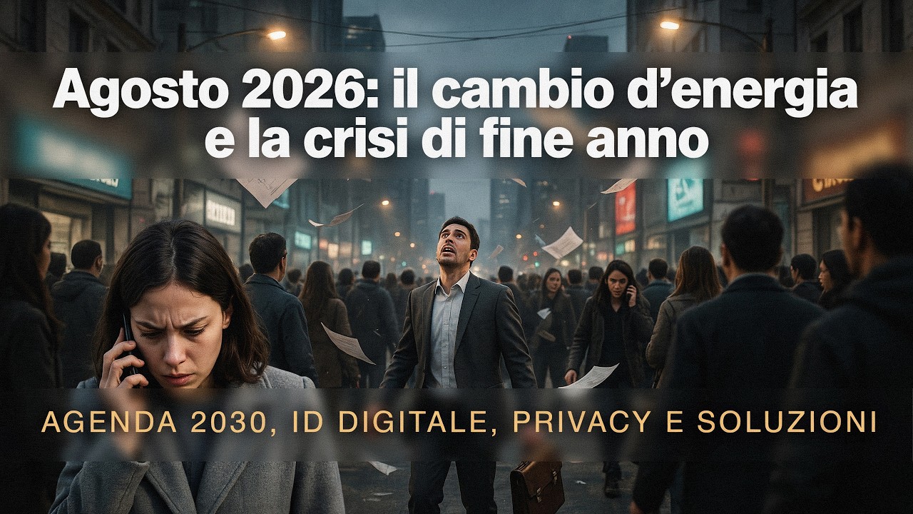 AGOSTO 2026: CAMBIO D'ENERGIA E CRISI DI FINE ANNO, AGENDA 2030, ID DIGITALE, PRIVACY E SOLUZIONI