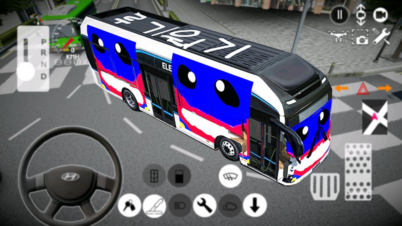 [모바일게임] 3D운전게임!! 러기워기 루시 버스! 제작자님 드론 버그 발견!!!