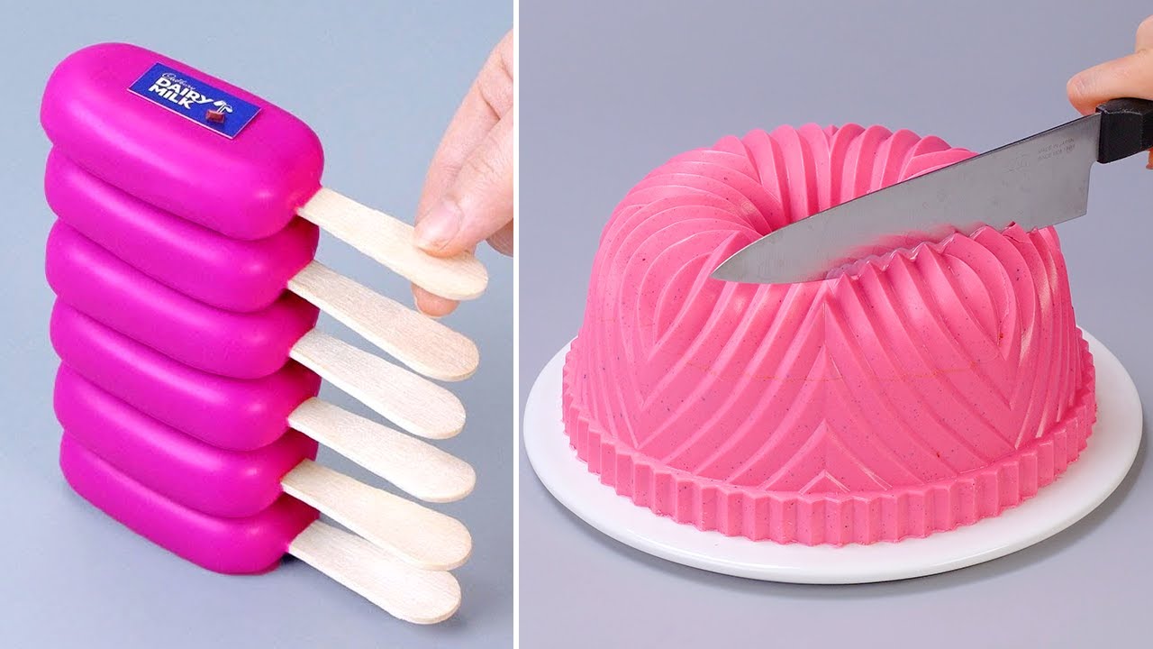💗🎀 Coolest PINK Chocolate Cake Decorating | So Yummy Dessert Idea | Homemade Cake Decoration