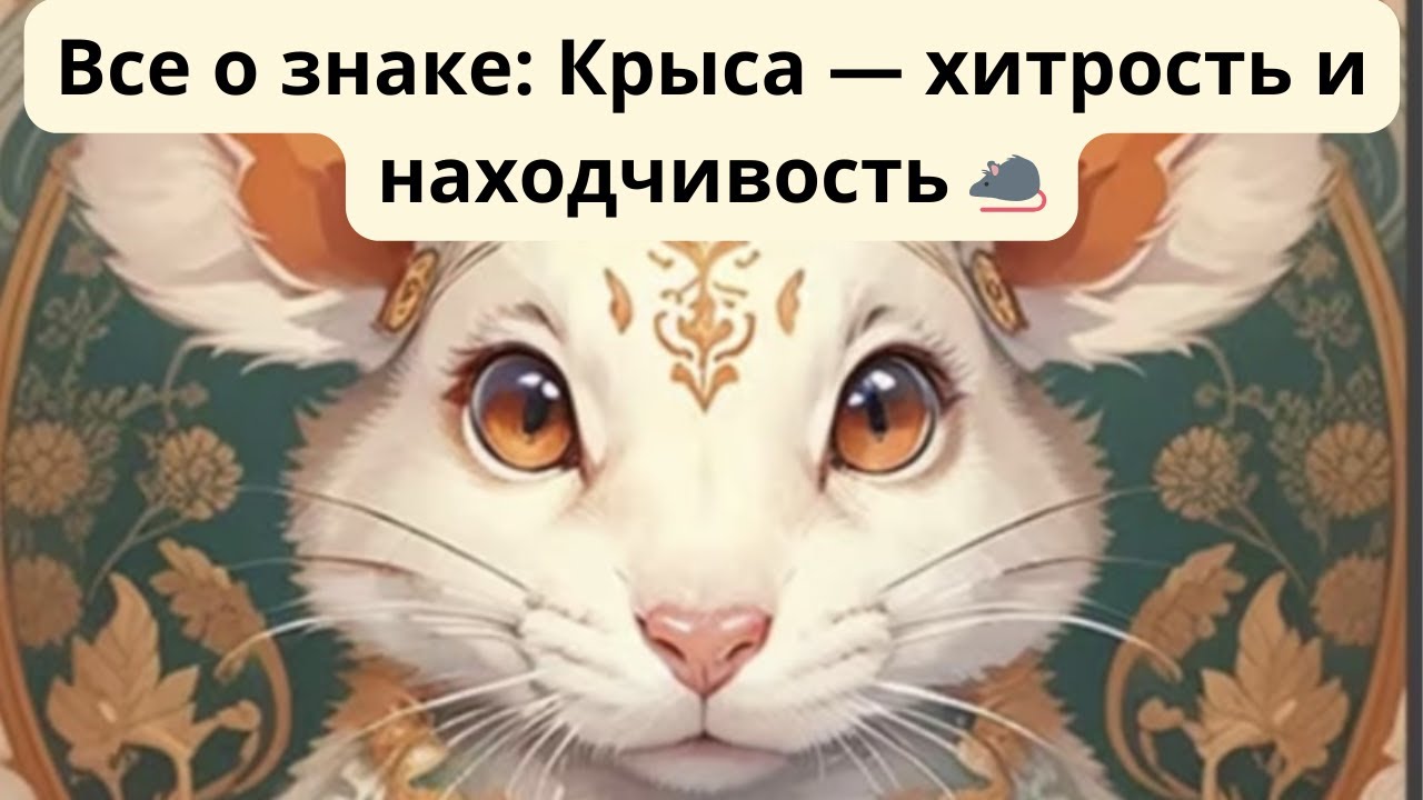 Крыса — кто ты на самом деле? Полная характеристика знака