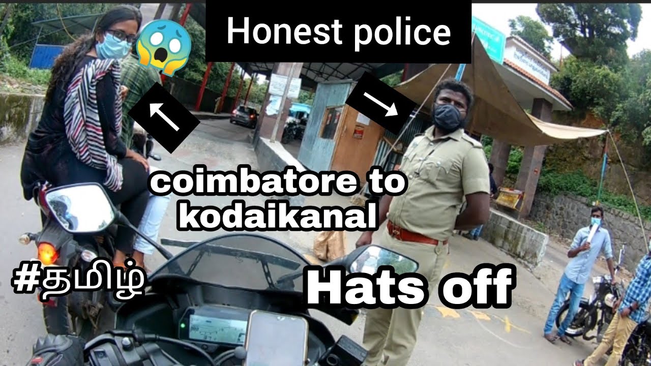 Coimbatore to Kodaikanal | day 01 | Motovlog | Tamil | Caught by police | friendly police |