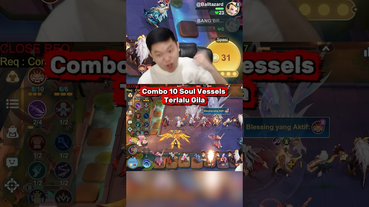 Combo 10 Soul Vessels Too Crazy #magicchess #MagicChessGoGo #MCGG