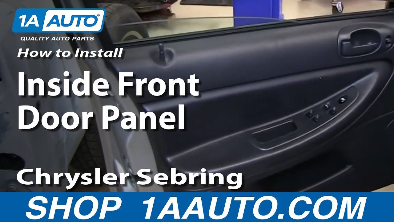 How to Remove Front Door Panel 01-06 Chrysler Sebring