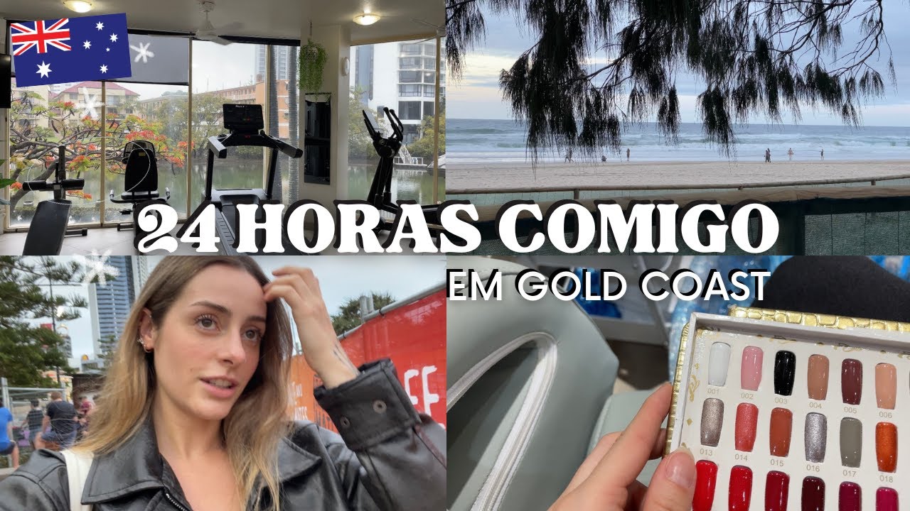 um dia inteiro comigo na Austrália: trabalho, rotina e Surfers Paradise | Gold Coast
