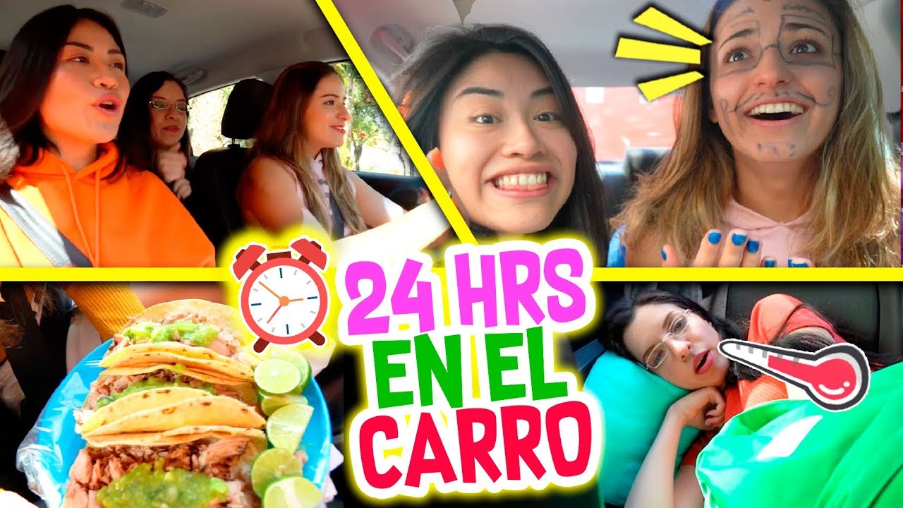 24 HORAS en el AUTO 🚘 TERMINAMOS EN EL DOCTOR 🤒  Vloggeras Fantásticas