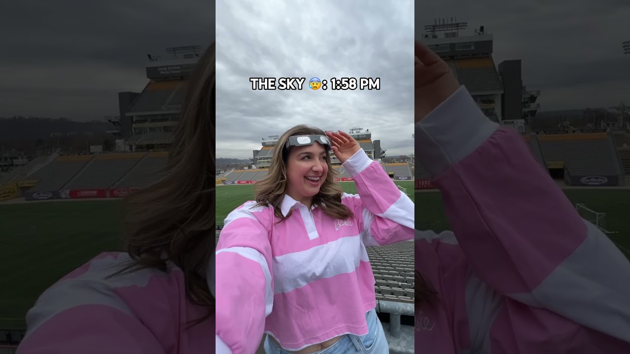 TOTAL SOLAR ECLIPSE in Hamilton, Ontario - Tim Hortons Field #hosted