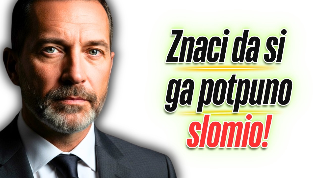 Ako narcis radi ovo - znači da si ga potpuno slomio!