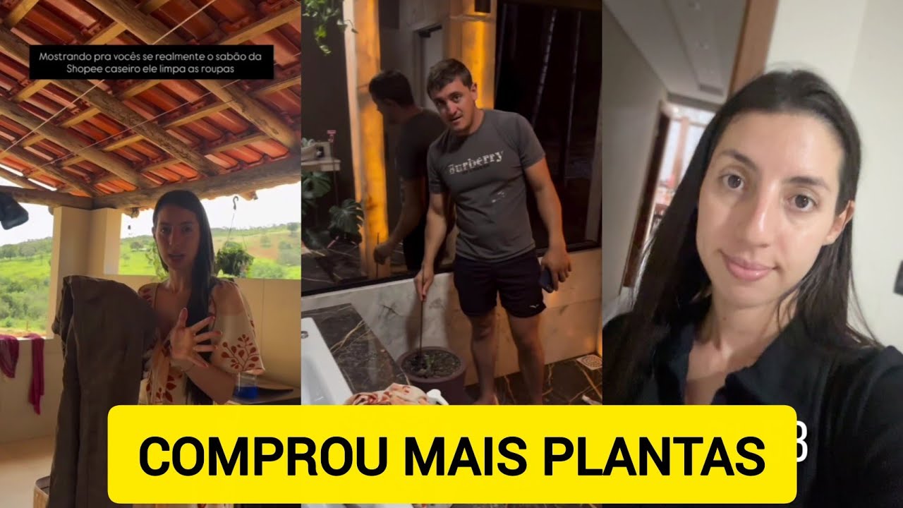 SARA KELLEN FEZ CALDO PARA WILKER QUE ESTÁ DOENTE +COMPROU MAIS PLANTAS 