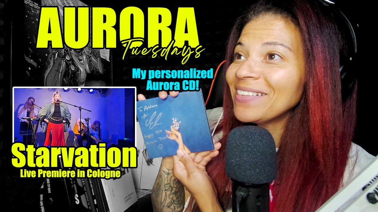 AURORA - Starvation | Live Premiere in Cologne June 5 2024 | Reaction (My Aurora signed CD Arrived!)