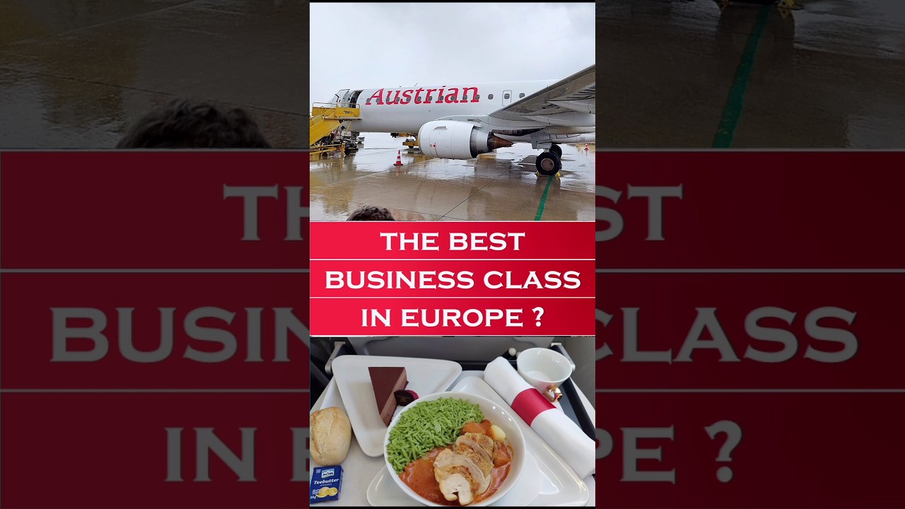 AUSTRIAN AIRLINES Business Class in Europe #austrian #businessclass #austrianairlines